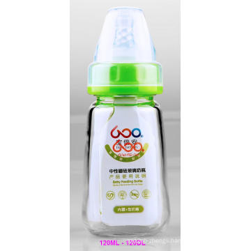 120ml Neutral Boroslicate Glass Baby Feeding Bottle